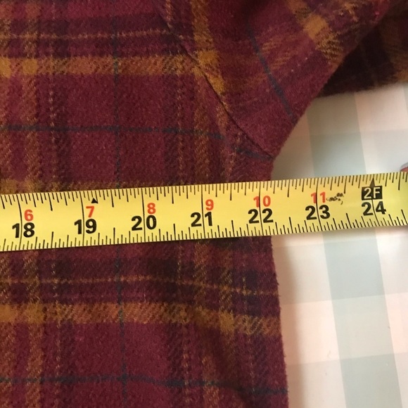 Bobbie Brooks 16 vintage red flannel shirt jacket - Picture 8 of 9